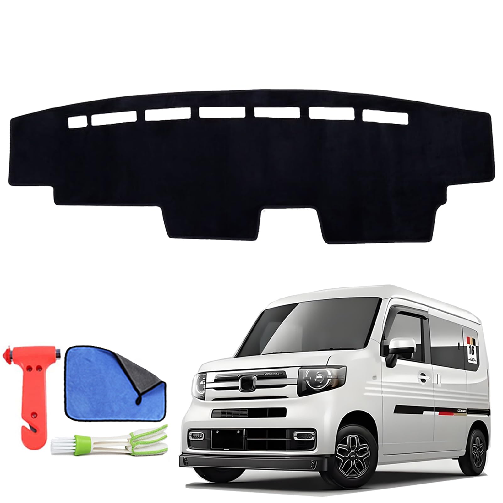 【にゃん】ダッシュマットカバー、ピラーカバーセット Amazon | Rasya N-VAN JJ1/JJ2系 ダッシュボードマット ホンダN-VAN